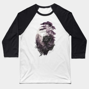 Feudal Japanese Scenery Baseball T-Shirt